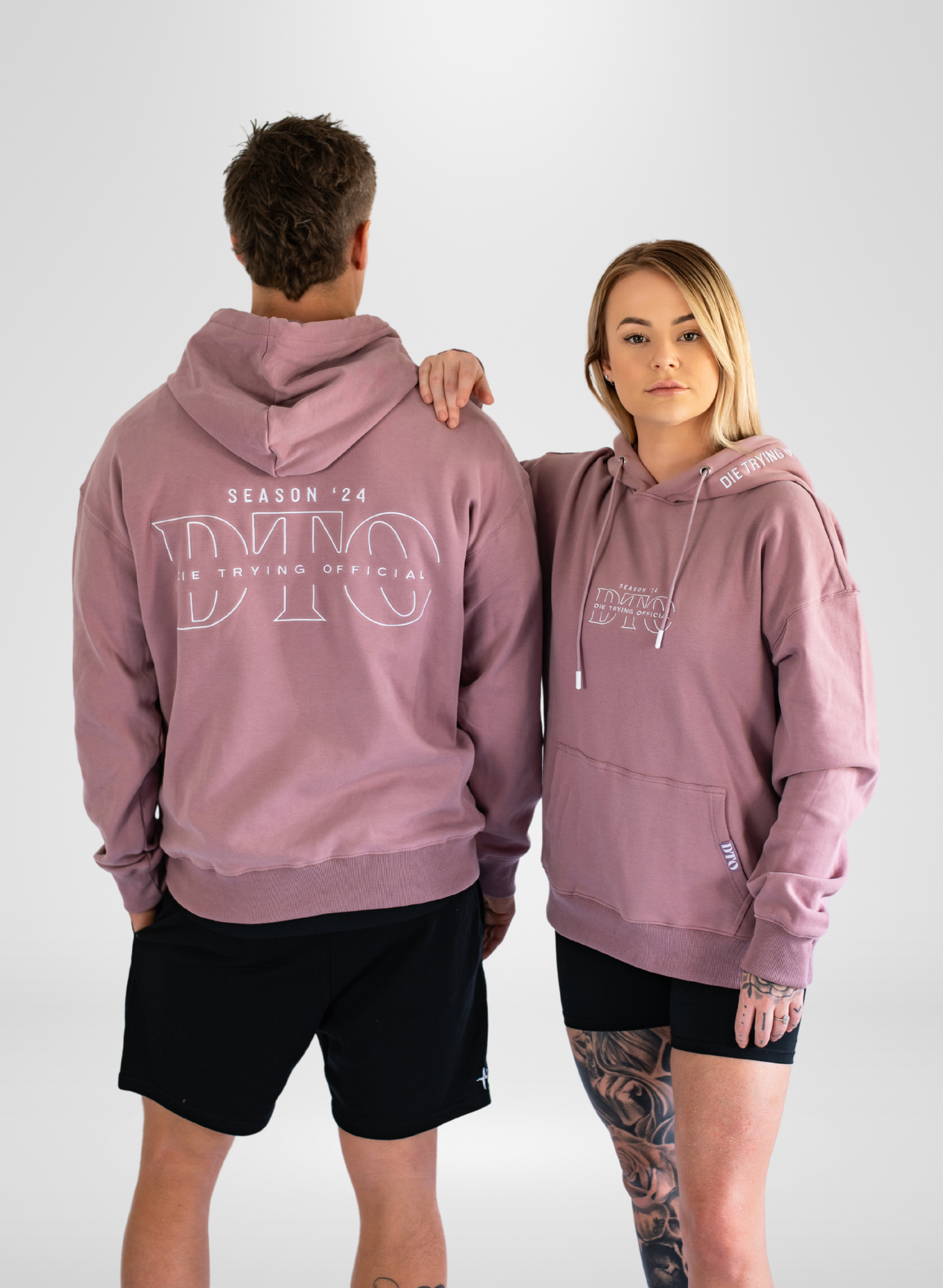 Core Oversized Hoodie - Dusty Rose