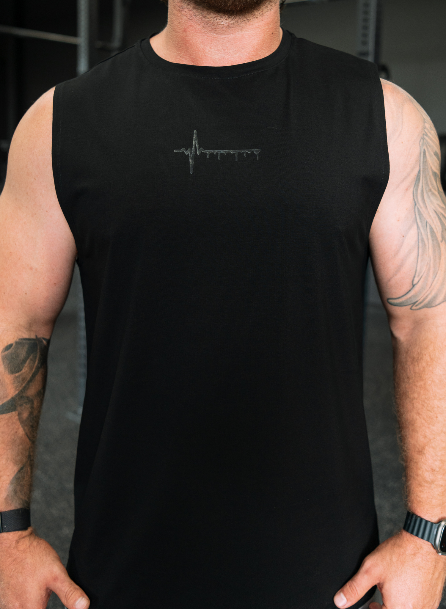 MUSCLE TEE || HEARTBEAT 2.0 - TURQUOISE