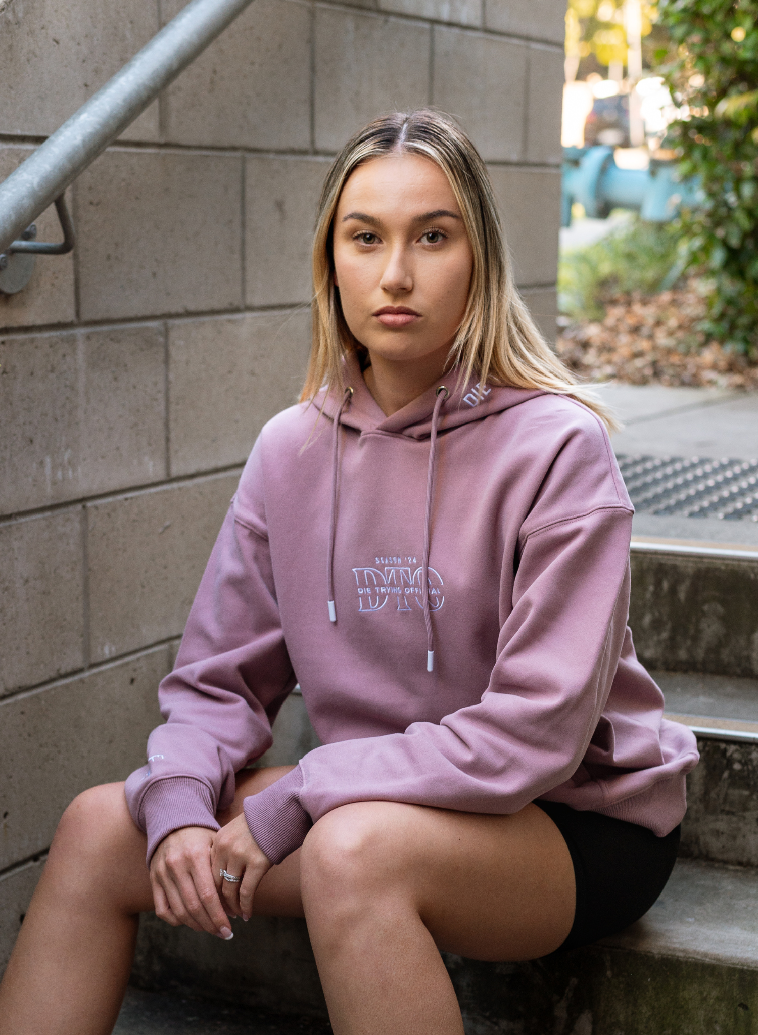 Core Oversized Hoodie - Dusty Rose