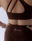 Pulse Leggings - Full Length Brown