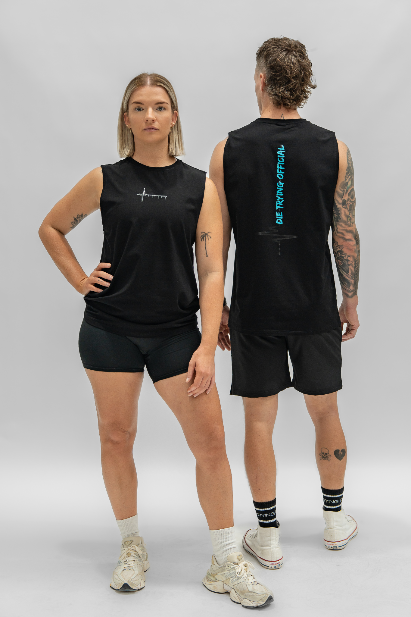 MUSCLE TEE || HEARTBEAT 2.0 - TURQUOISE