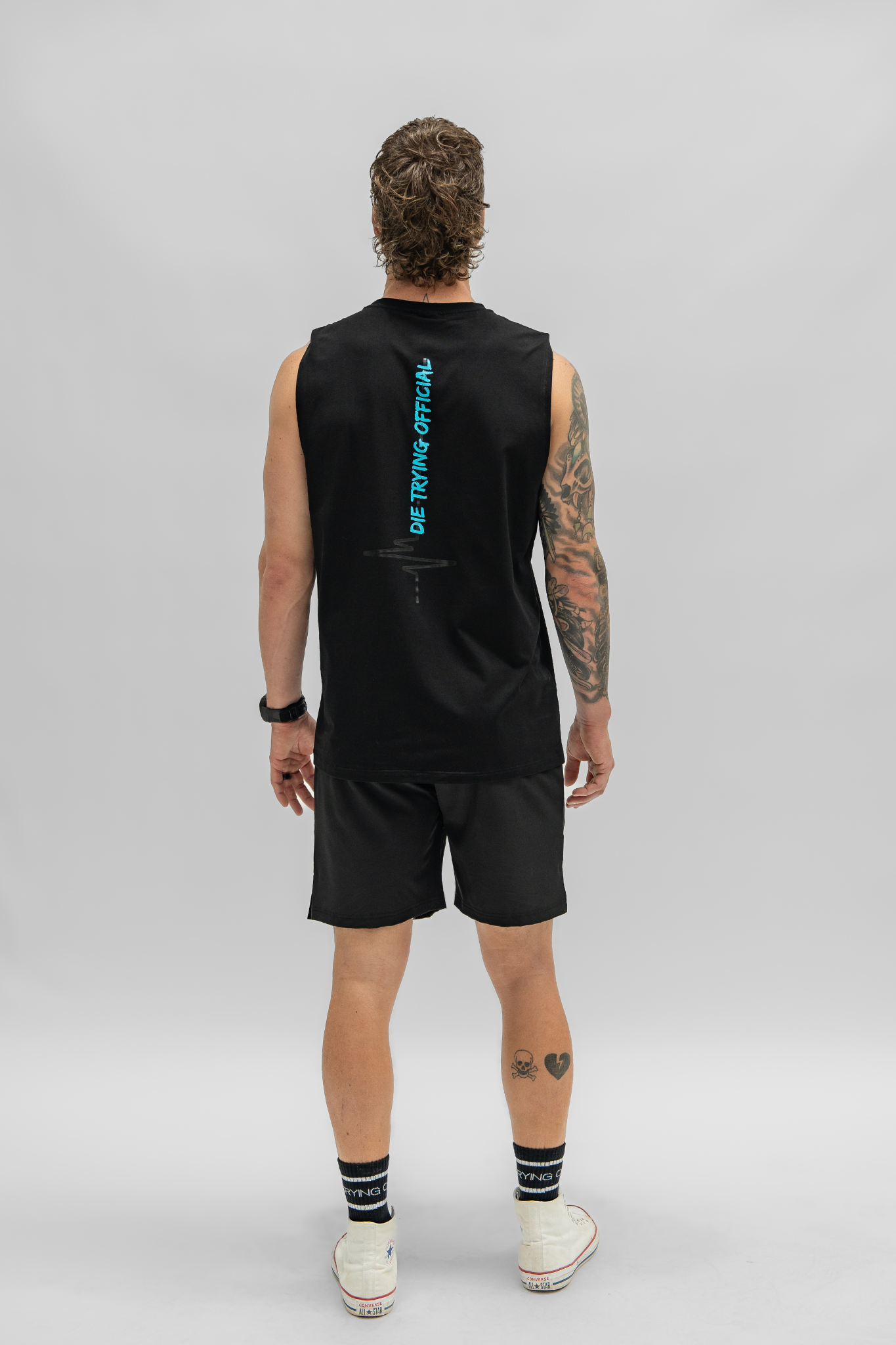 MUSCLE TEE || HEARTBEAT 2.0 - TURQUOISE