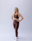 Pulse Leggings - Full Length Brown