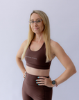 Pulse Sports Bra Brown