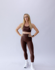 Pulse Leggings - Full Length Brown