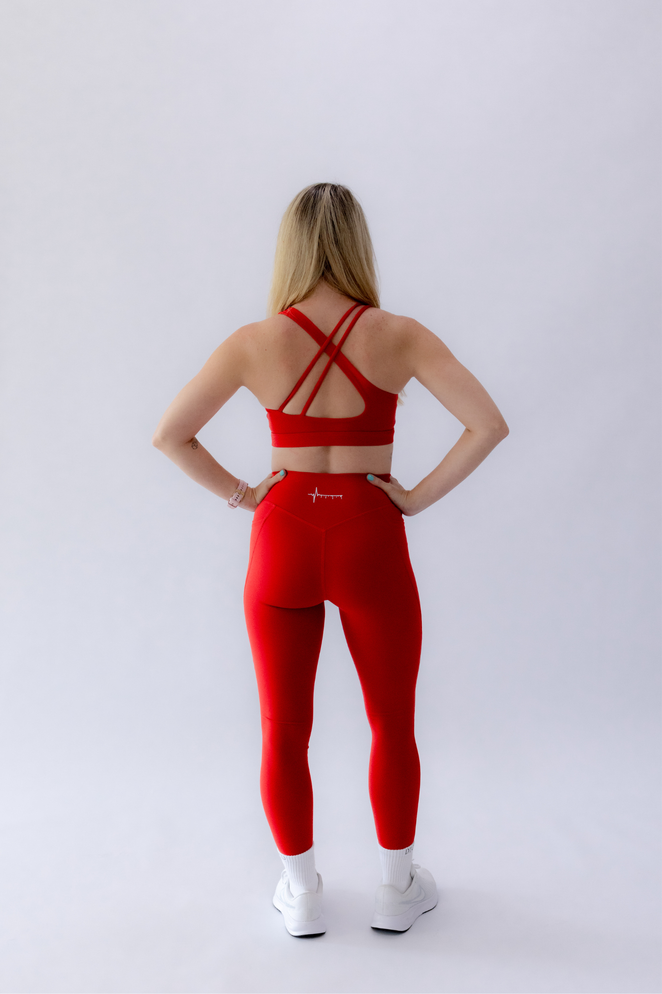 Pulse Leggings - Full Length Red