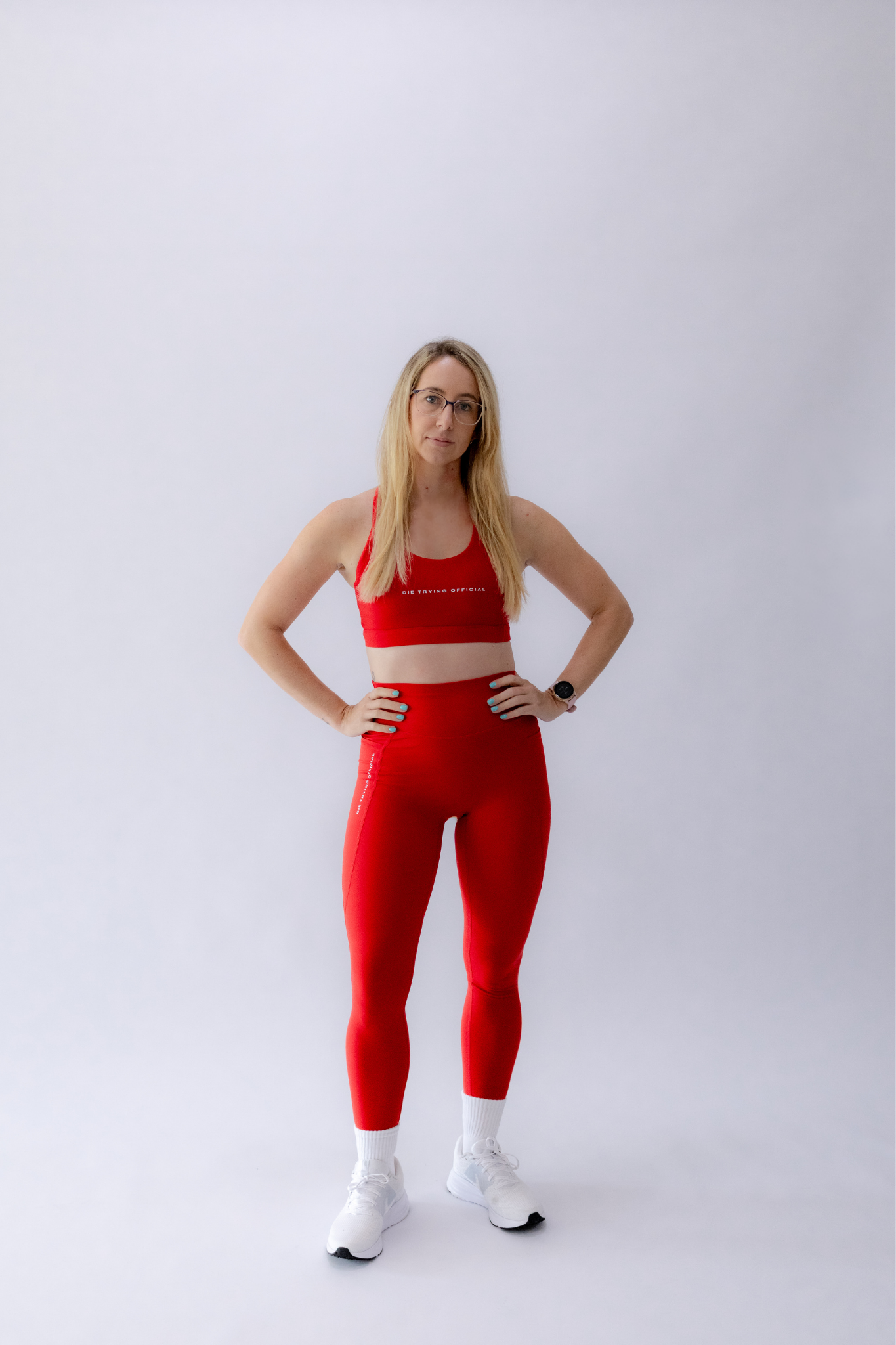 Pulse Leggings - Full Length Red