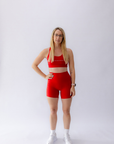 Pulse Mid Rise - 5" Shorts Red