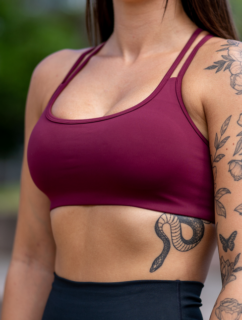 STAPLE || Sports Bra - Magenta