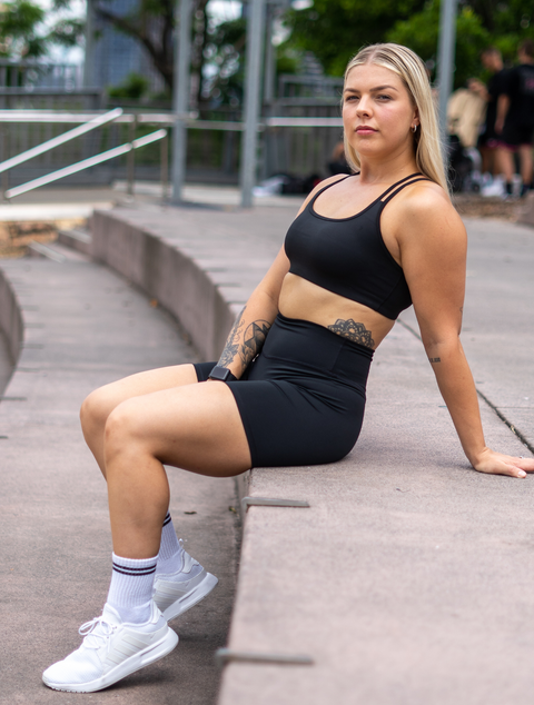 STAPLE || Sports Bra - Black